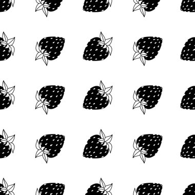 siyah ve beyaz çilek