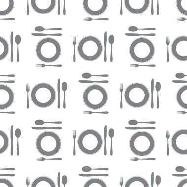 Beyaz üzerinde sorunsuz çatal bıçak takımı