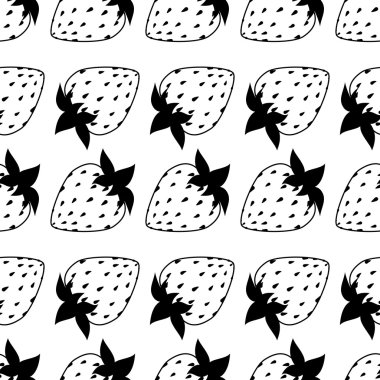 siyah ve beyaz çilek