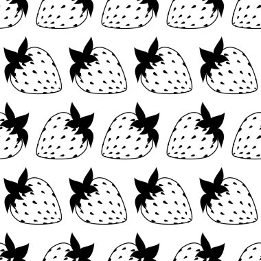 siyah ve beyaz çilek