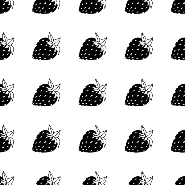 siyah ve beyaz çilek