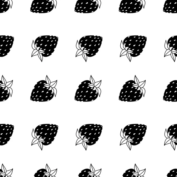 siyah ve beyaz çilek