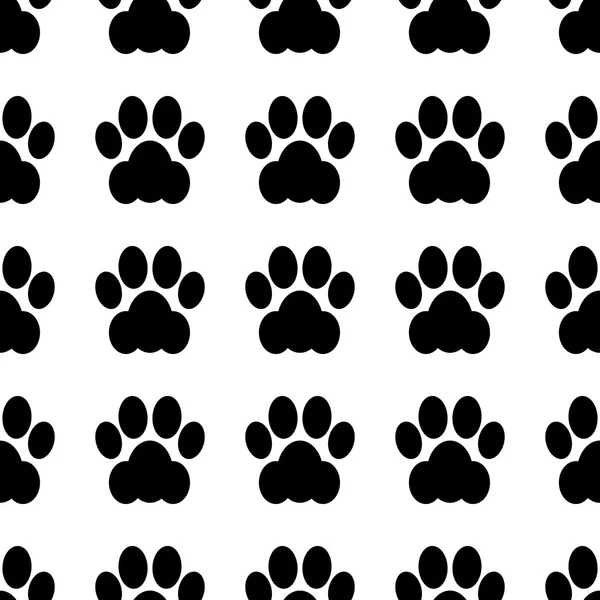 Cat paw seamless — Stock Vector