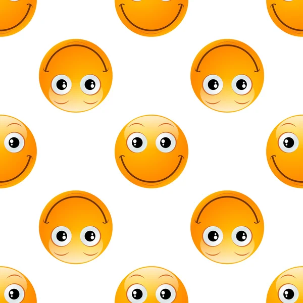 Glimlach emoji naadloze — Stockvector