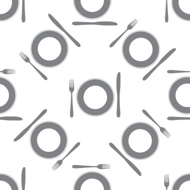 Beyaz üzerinde sorunsuz çatal bıçak takımı