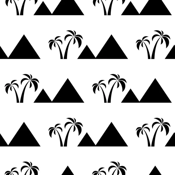 Pyramides sans couture sur blanc — Image vectorielle
