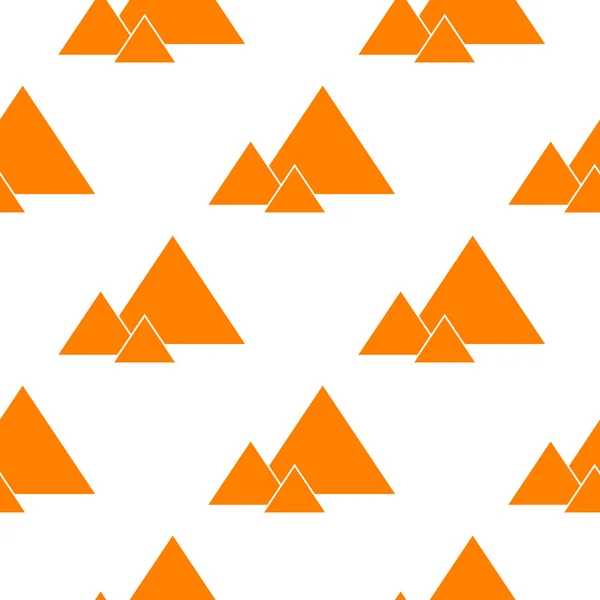 Pyramides orande sans couture — Image vectorielle