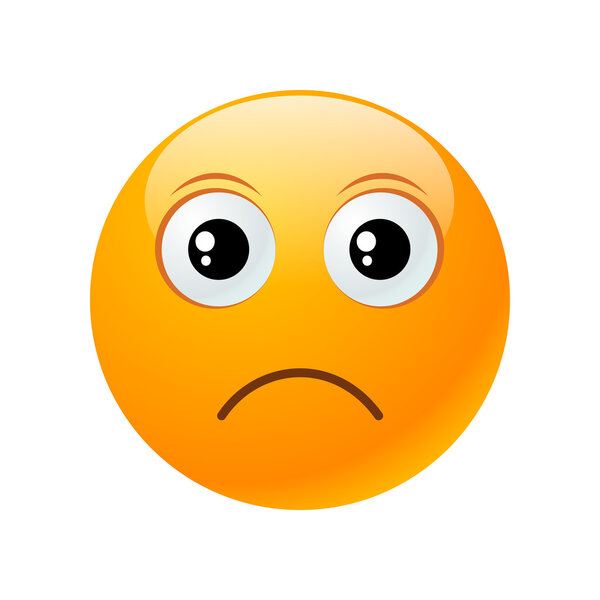 Желтый круглый смайлик
