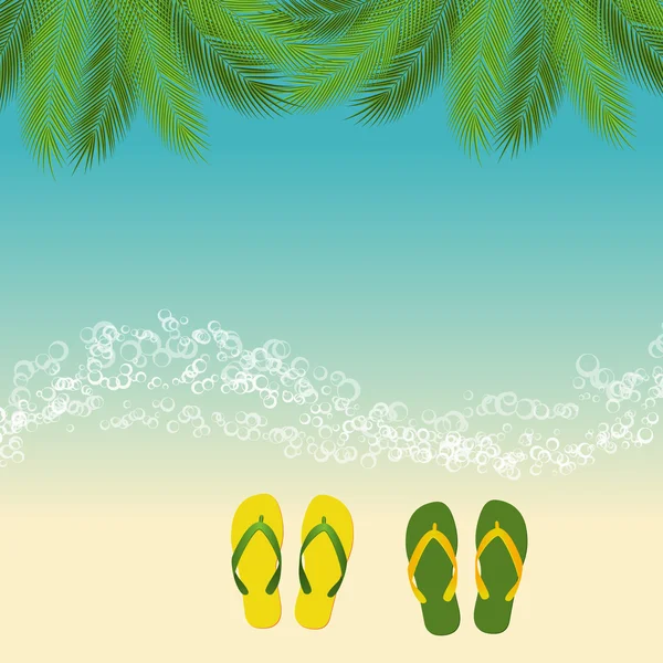 Summer Beach Contexte — Image vectorielle