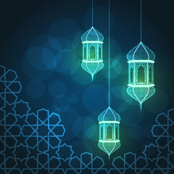 Kartu ucapan Ramadhan - Stok Vektor