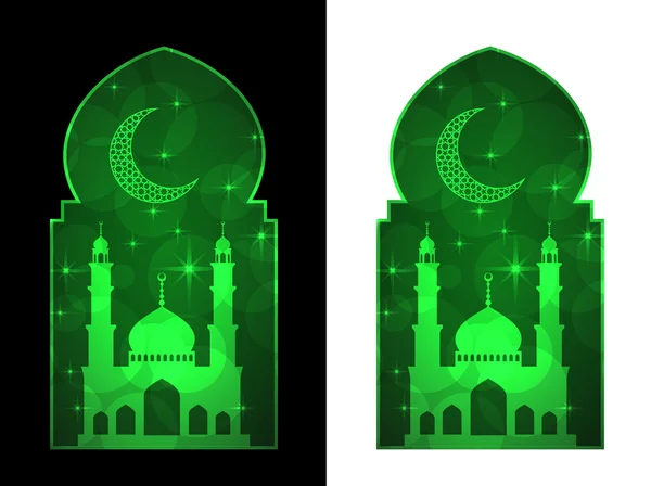 Ramadan greating kartu - Stok Vektor