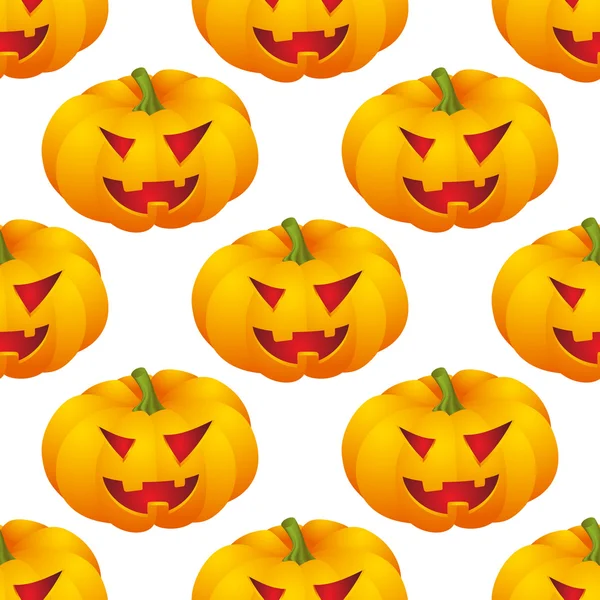 Halloween background with pumpkins — Stock Vector