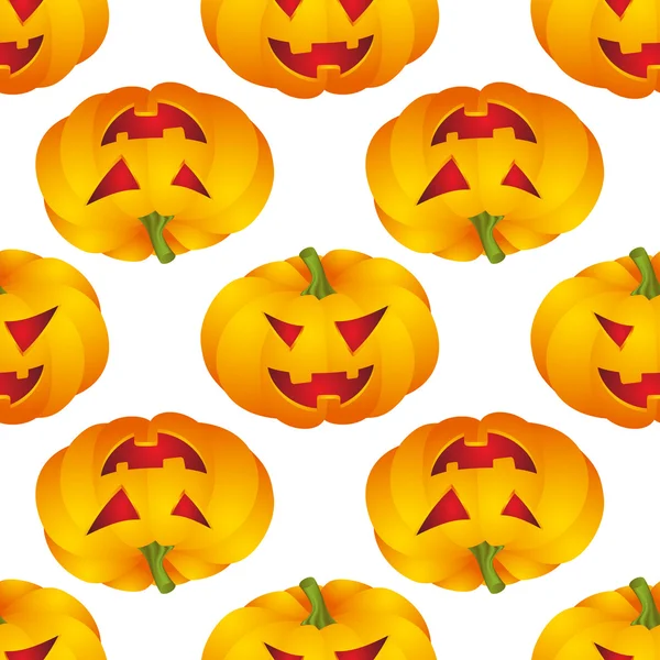 Halloween background with pumpkins — Stock Vector