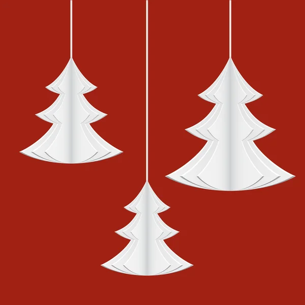 Papper julgranar — Stock vektor