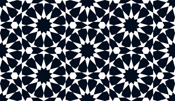 Geometryczny wzór ornamentu islamskiego — Wektor stockowy