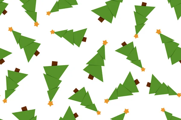 Sans couture des arbres de Noël — Image vectorielle