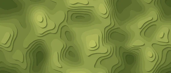 Corte de papel de fondo verde abstracto sin costuras — Vector de stock