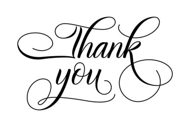 Modern fırça el yazısı için teşekkürler.