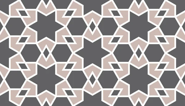 Geometrisches islamisches nahtloses Muster — Stockvektor
