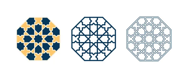 Rosette traditionnelle islamique — Image vectorielle