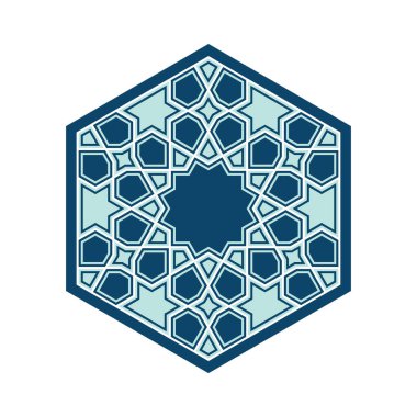 Ramazan tebrik kartı için İslami takı rozeti