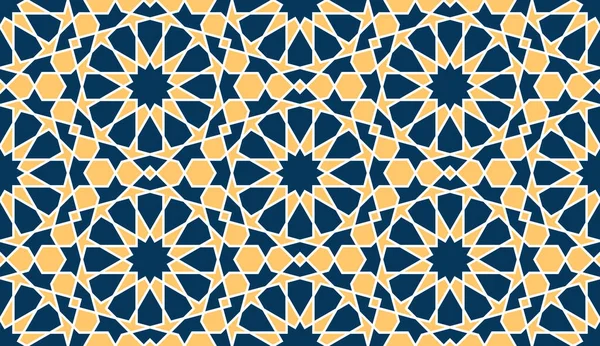 斋月卡的波斯几何伊斯兰图案 — 图库矢量图片