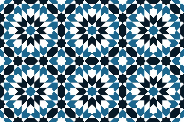 ラマダーンカードのペルシア語幾何学的イスラム模様 — ストックベクタ
