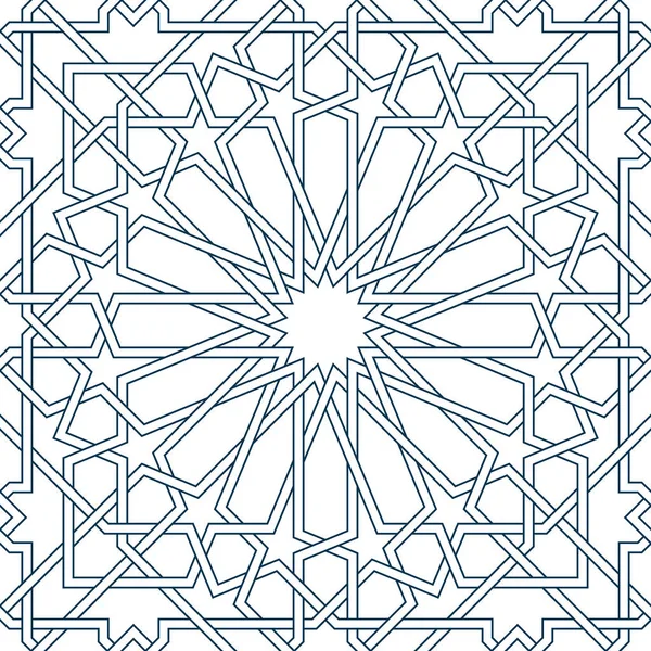 Modèle de mosaïque géométrique persane pour carte Ramadan — Image vectorielle