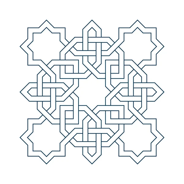 拉马丹卡用波斯几何花环 — 图库矢量图片