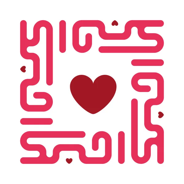 Árabe moderno kufic caligrafia Eu te amo —  Vetores de Stock
