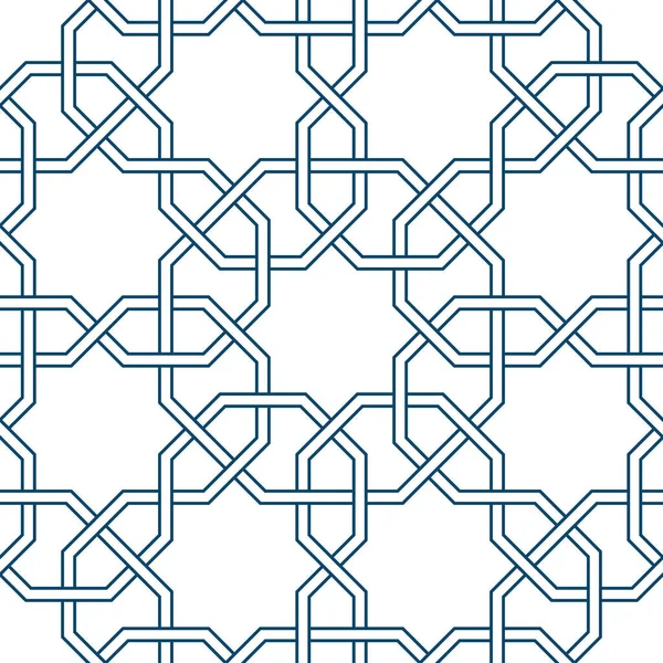 拉马丹卡用波斯几何马赛克图案 — 图库矢量图片