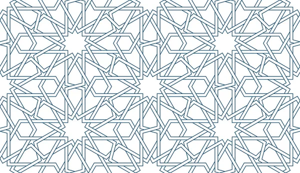 ラマダーンカードのペルシャ幾何学モザイクパターン — ストックベクタ