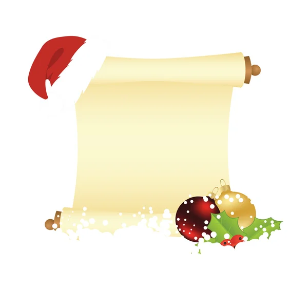 Christmas manuscript — Stock Vector