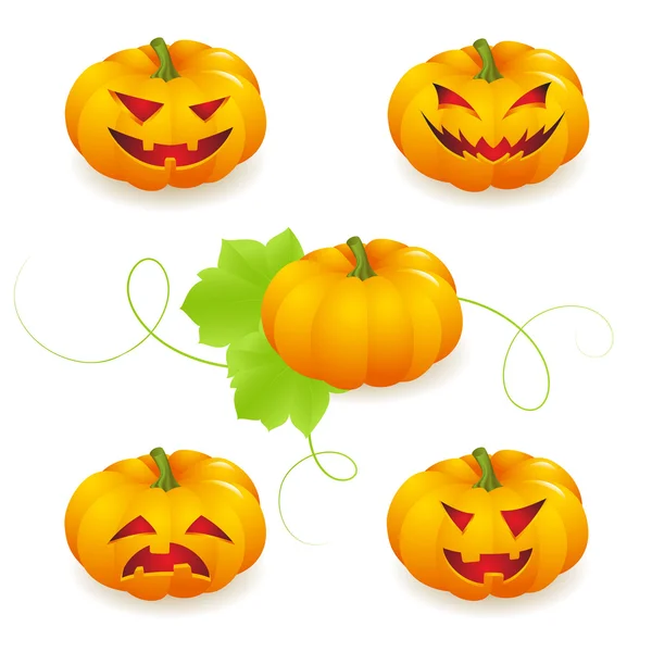 Halloween Pumpkin Set — Stock Vector