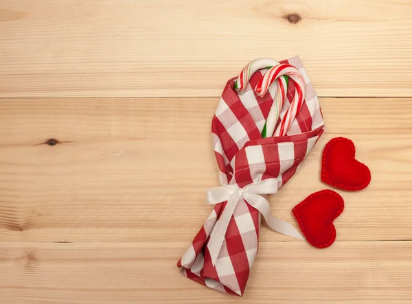 Christmas table decorations — Stock Photo, Image