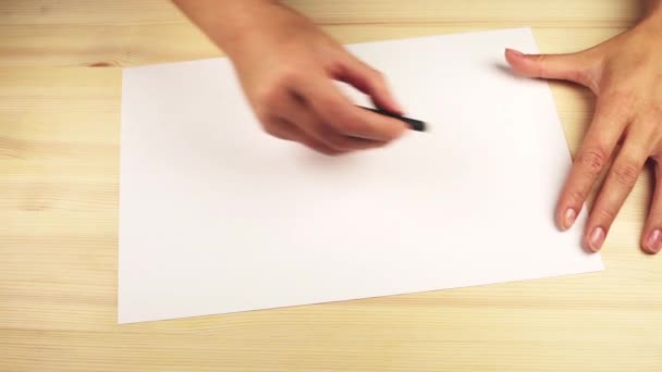 Mãos desenhar — Vídeo de Stock
