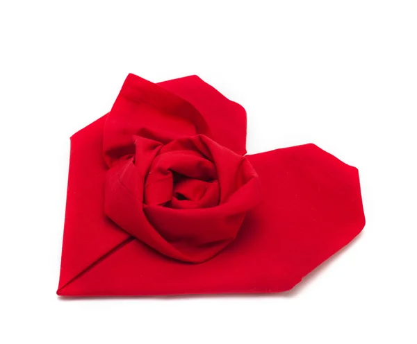 Folded napkin — Stock Photo, Image