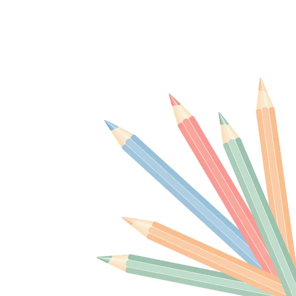 Crayons de couleur — Image vectorielle