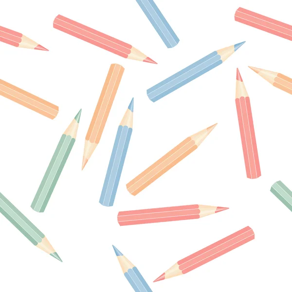 Crayons sans couture — Image vectorielle