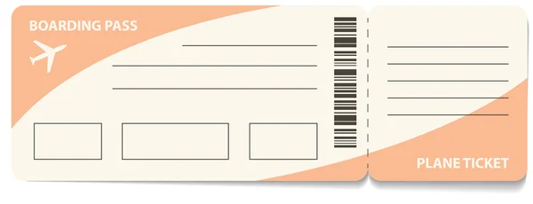 Air ticket — Stock Vector