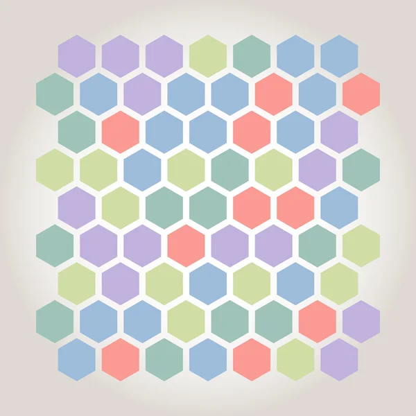 Mosaico hexagonal —  Vetores de Stock