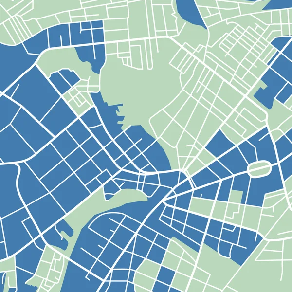 Plattegrond van de stad — Stockvector