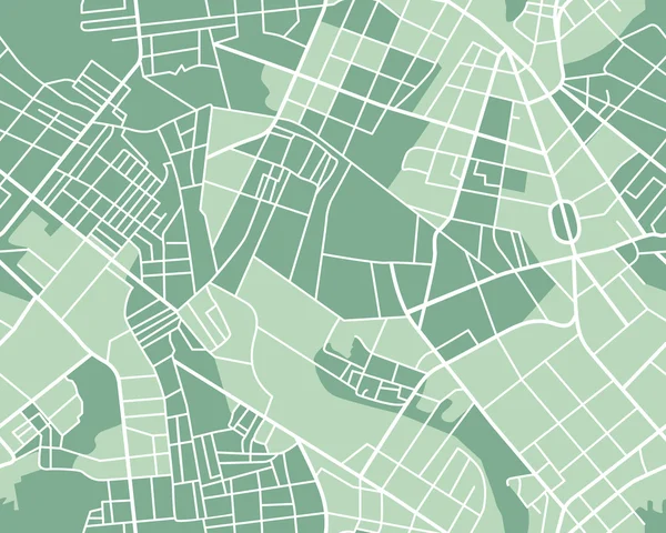 Mapa de la ciudad sin fisuras — Vector de stock