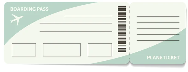 Plane ticket — Stock Vector