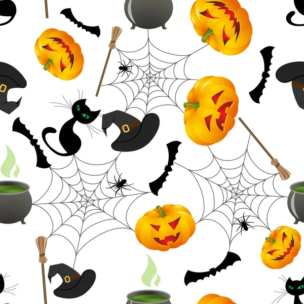 Halloween seamless — Stock Vector