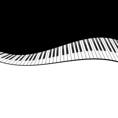 Piano template clipart