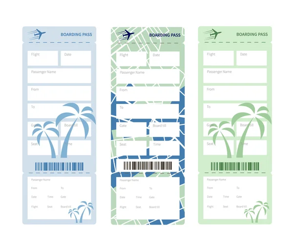 Set of tickets — Stock Vector