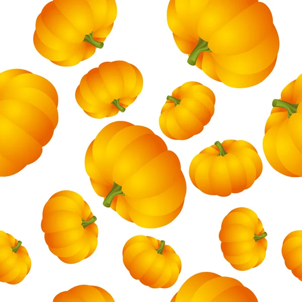 Pumpkins seamless — Stock Vector