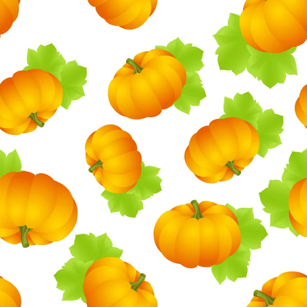 Pumpkins seamless — Stock Vector