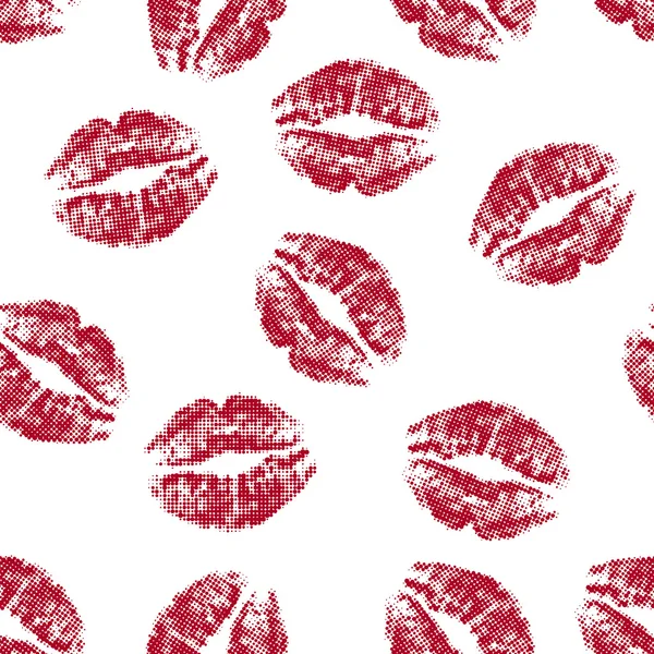 ハーフトーンの唇 — ストックベクタ